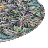 Abstracte veelkleurige vetplant rozet snijplank (Hoek)