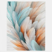 Abstracte Veer Stroom – Zachte Elegantie Fleece Deken (Voorkant)