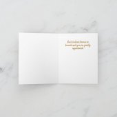 Abstracte velden met Gold Hartelijk dank Bedankkaart (Binnen)