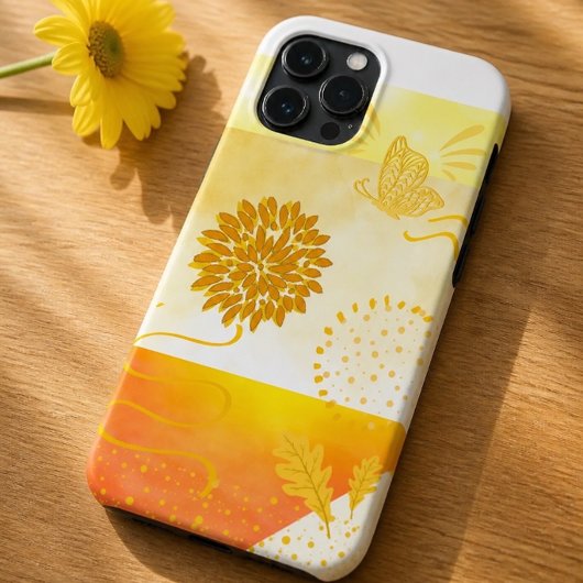 Abstracte velden van goud Case-Mate iPhone case