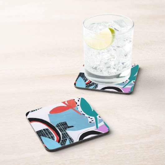 Abstracte veldslag bier onderzetter (Rechterzijde)