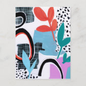 Abstracte veldslag briefkaart (Voorkant)