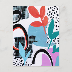 Abstracte veldslag briefkaart