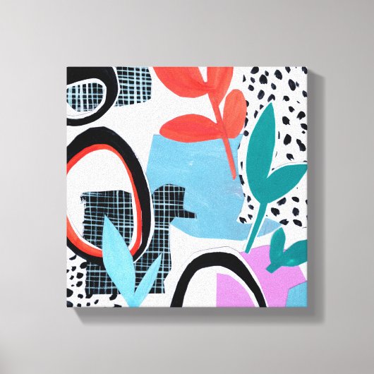 Abstracte veldslag canvas afdruk (Voorkant)