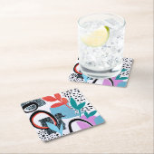 Abstracte veldslag kartonnen onderzetters (Insitu)