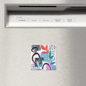 Abstracte veldslag magneet (Insitu (Vaatwasser))