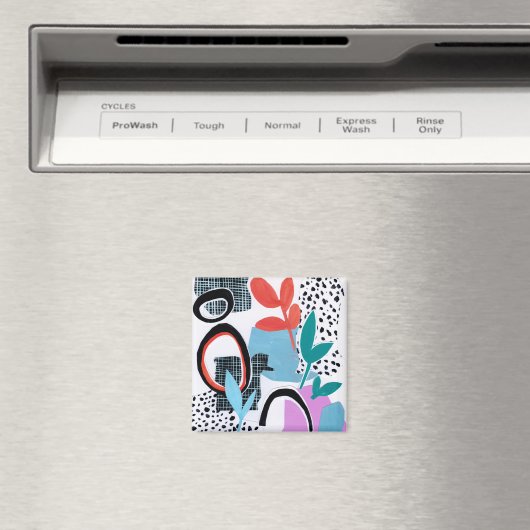 Abstracte veldslag magneet (Insitu (Vaatwasser))