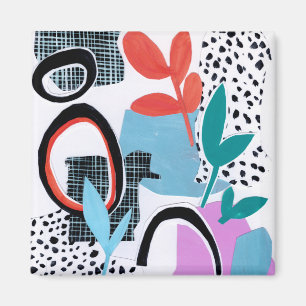 Abstracte veldslag magneet