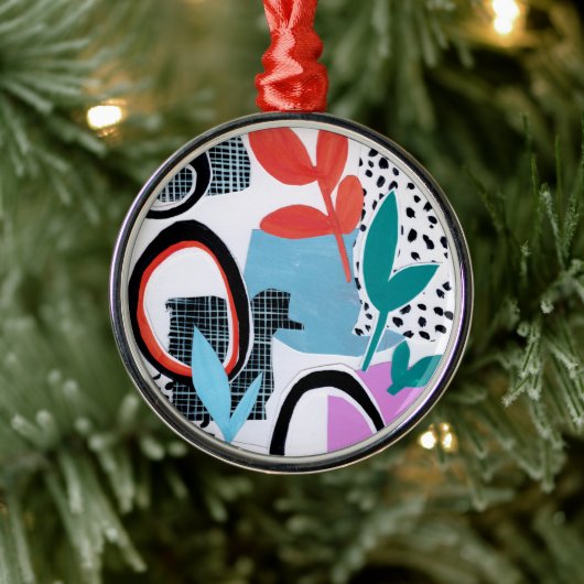 Abstracte veldslag metalen ornament (Boom)