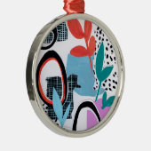 Abstracte veldslag metalen ornament (Rechts)