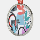 Abstracte veldslag metalen ornament (Links)