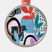 Abstracte veldslag metalen ornament (Voorkant)