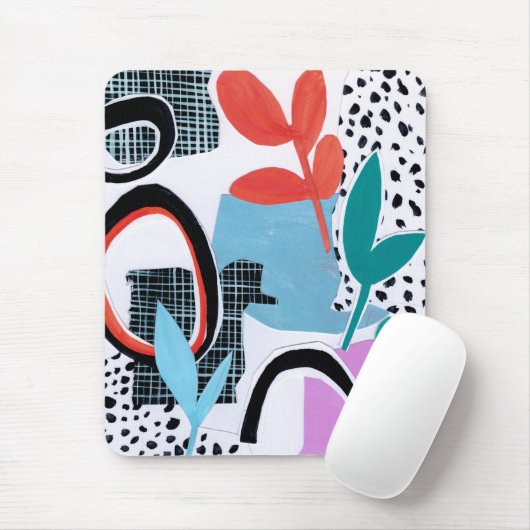 Abstracte veldslag muismat (Met muis)