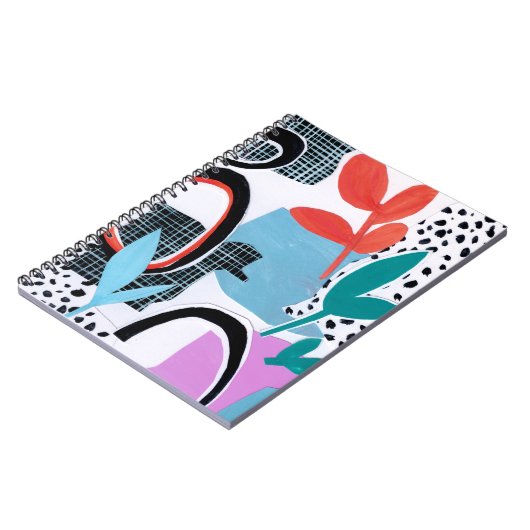 Abstracte veldslag notitieboek (Linkerzijde)