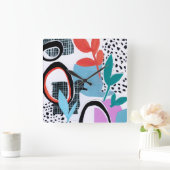 Abstracte veldslag vierkante klok (Huis)