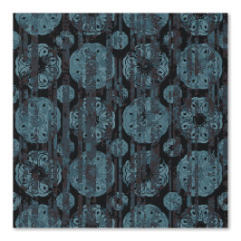 Abstracte Vensterreflecties met Blauw en Zwart Behang