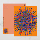 Abstracte ventilator briefkaart (Voorkant / Achterkant)