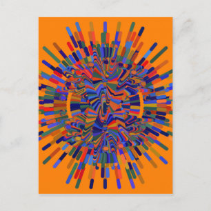 Abstracte ventilator briefkaart