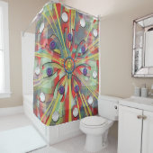 Abstracte ventilator douchegordijn (In situ)