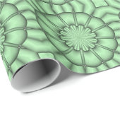 Abstracte ventilator in Bleek groen Cadeaupapier (Rol Hoek)