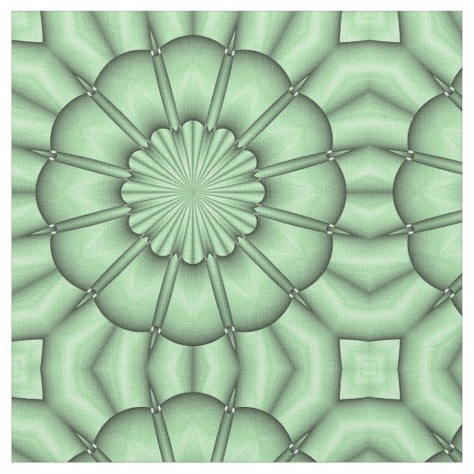 Abstracte ventilator in Bleek groen Stof (Close Up)