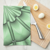Abstracte ventilator in Bleek groen Theedoek (Quarter Fold)