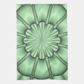 Abstracte ventilator in Bleek groen Theedoek (Verticaal)