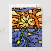 Abstracte ventilator in Briefkaart met zonnekleuri (Voorkant / Achterkant)