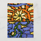 Abstracte ventilator in Briefkaart met zonnekleuri (Voorkant)