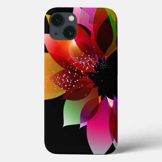 Abstracte ventilator op zwart Case-Mate iPhone case (Achterkant)