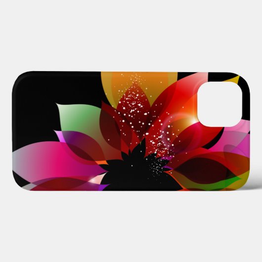 Abstracte ventilator op zwart Case-Mate iPhone case (Achterkant (horizontaal))