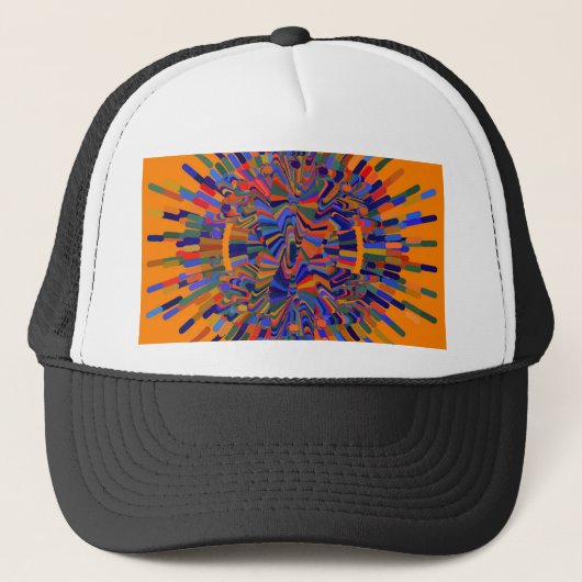 Abstracte ventilator trucker pet (Voorkant)