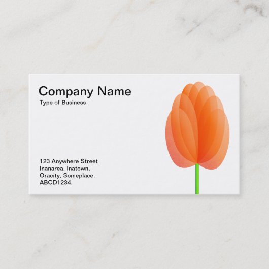 Abstracte ventilator visitekaartje (Voorkant)