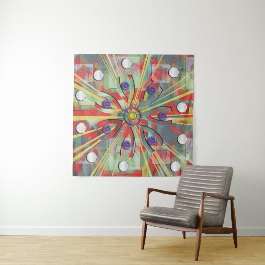 Abstracte ventilator wandkleed (In Situ (horizontaal))