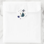 Abstracte Verdi-Sticker Ronde Sticker (Tas)