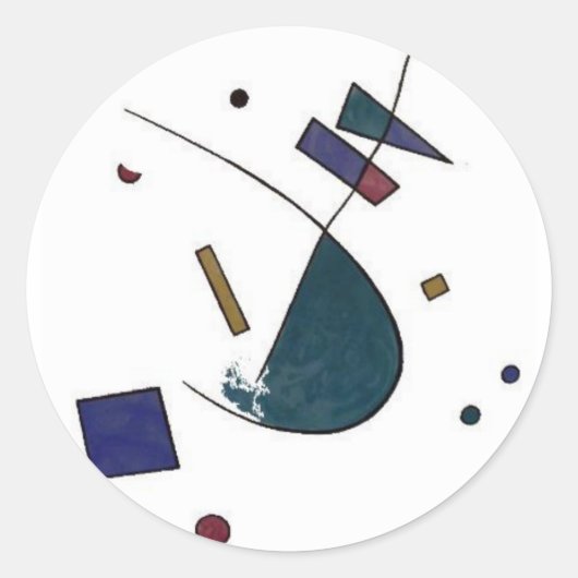 Abstracte Verdi-Sticker Ronde Sticker (Voorkant)
