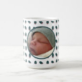 Abstracte veren donker koffiemok (Center)