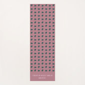Abstracte Veren Donkere Yoga Mat (Voorkant)
