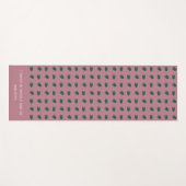 Abstracte Veren Donkere Yoga Mat (Voorkant (horizontaal))