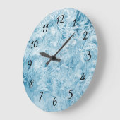 Abstracte veren en sneeuwvlokken grote klok (Hoek)