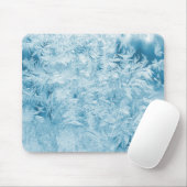 Abstracte veren en sneeuwvlokken muismat (Met muis)