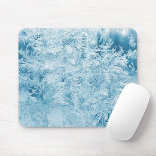 Abstracte veren en sneeuwvlokken muismat (Met muis)