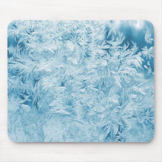 Abstracte veren en sneeuwvlokken muismat (Voorkant)