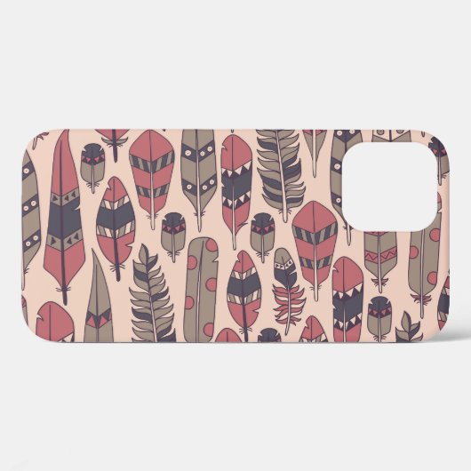 Abstracte veren: kleurrijke achtergrond. Case-Mate iPhone case (Achterkant (horizontaal))