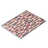 Abstracte veren: kleurrijke  achtergrond. notitieboek (Linkerzijde)