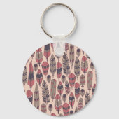 Abstracte veren: kleurrijke  achtergrond. sleutelhanger (Achterkant)