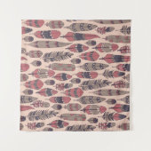 Abstracte veren: kleurrijke  achtergrond. wandkleed (Voorkant (horizontaal))