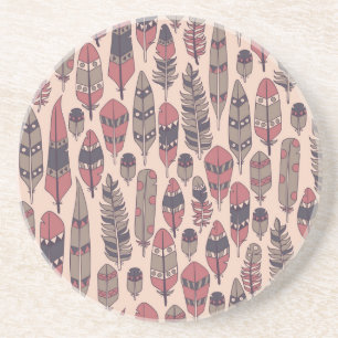 Abstracte veren: kleurrijke  achtergrond. zandsteen onderzetter