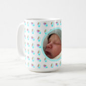 Abstracte veren koffiemok (Voorkant links)