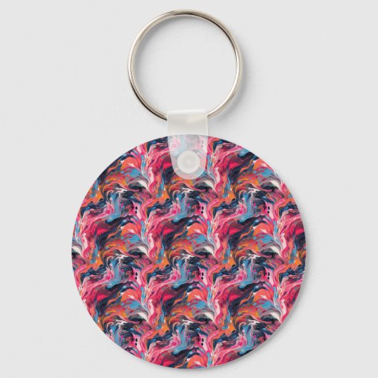 Abstracte verf 01 sleutelhanger (Voorkant)